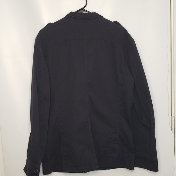 Jack & Jones Men's Black Military Style Technic Blazer Jacket Size 52 - Picture 3 of 16
